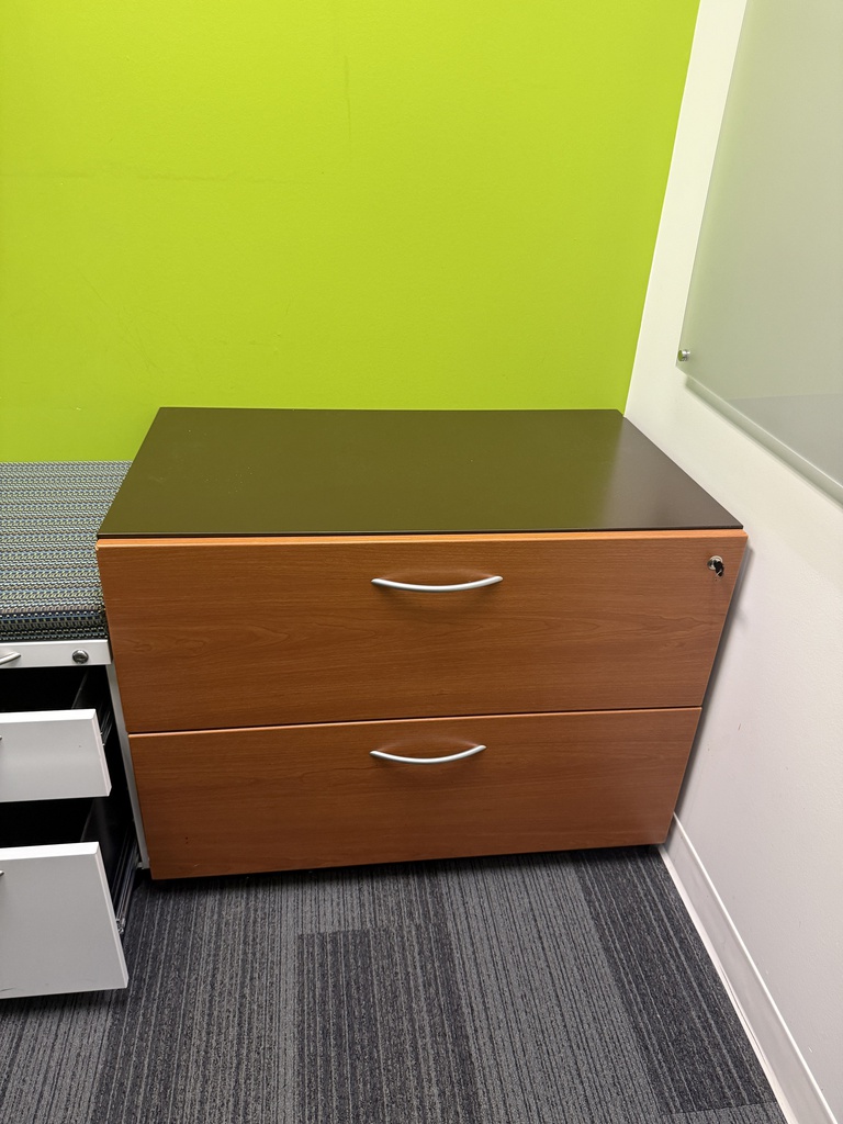 Two Toned 2-High File Cabinet