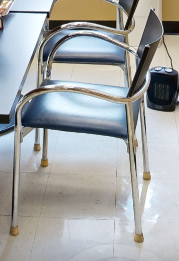 Blue side chair