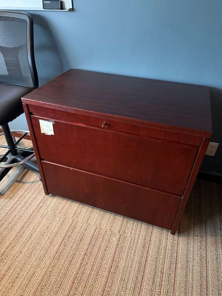  2 - DRAWER LATERAL FILE CABINET (WOOD)