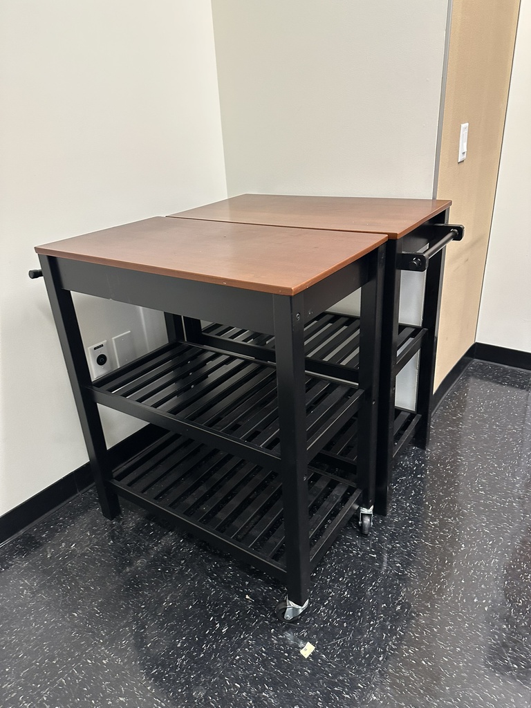 Cart with wood top