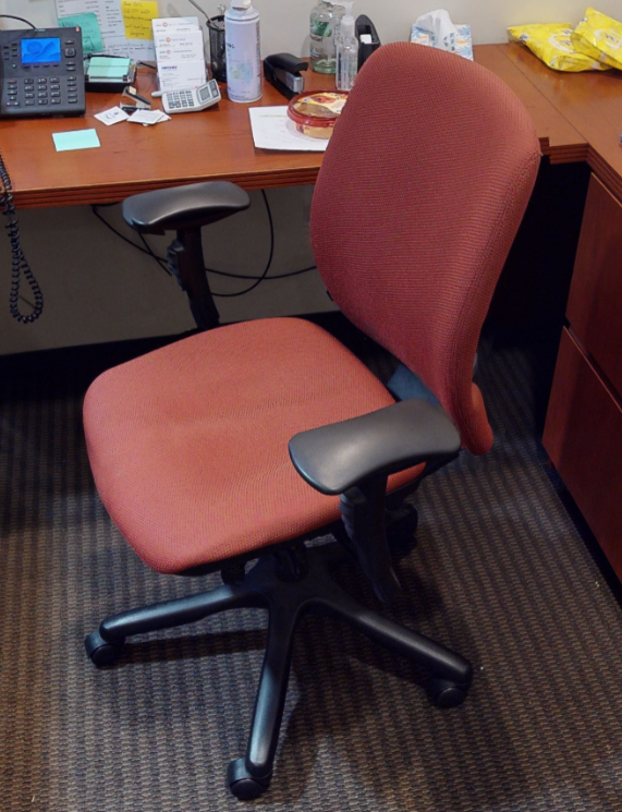 Red task chair