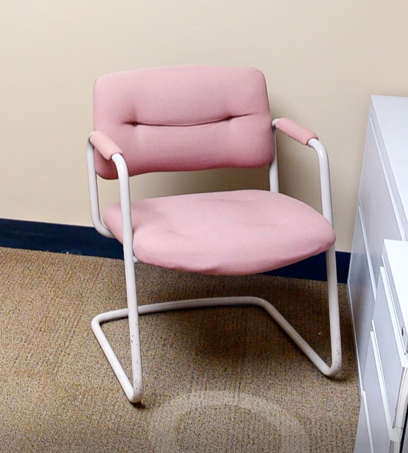 Pink guest chair