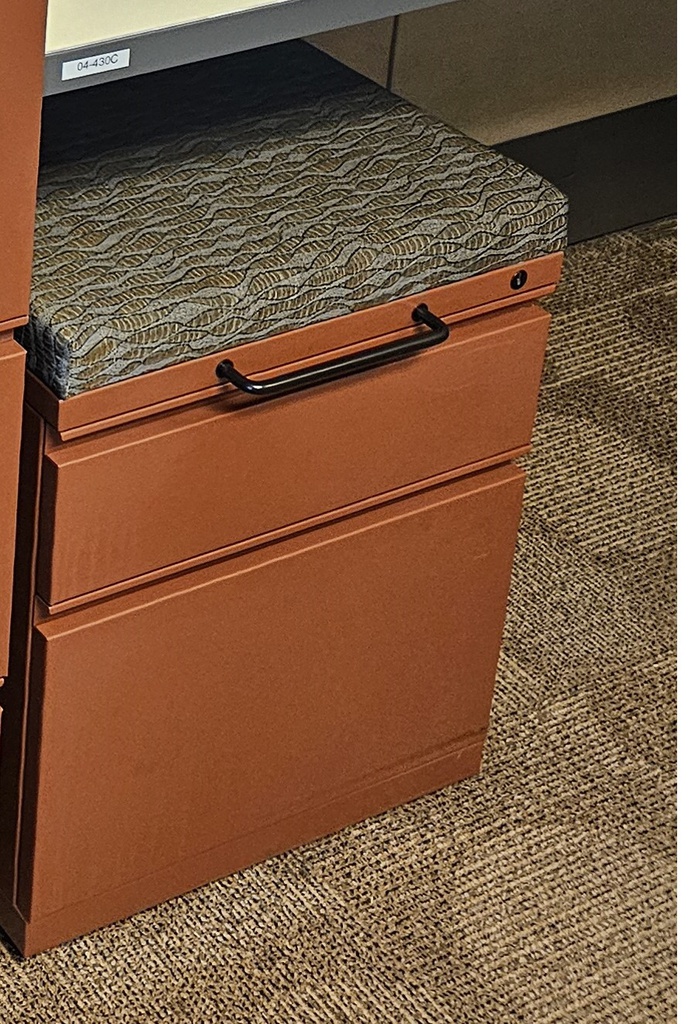 BF Padded Seat Rolling Ped-In Workstation