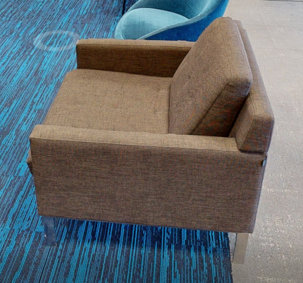 Brown lounge chair