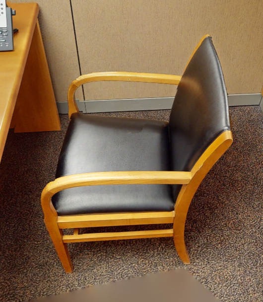 Black guest chair