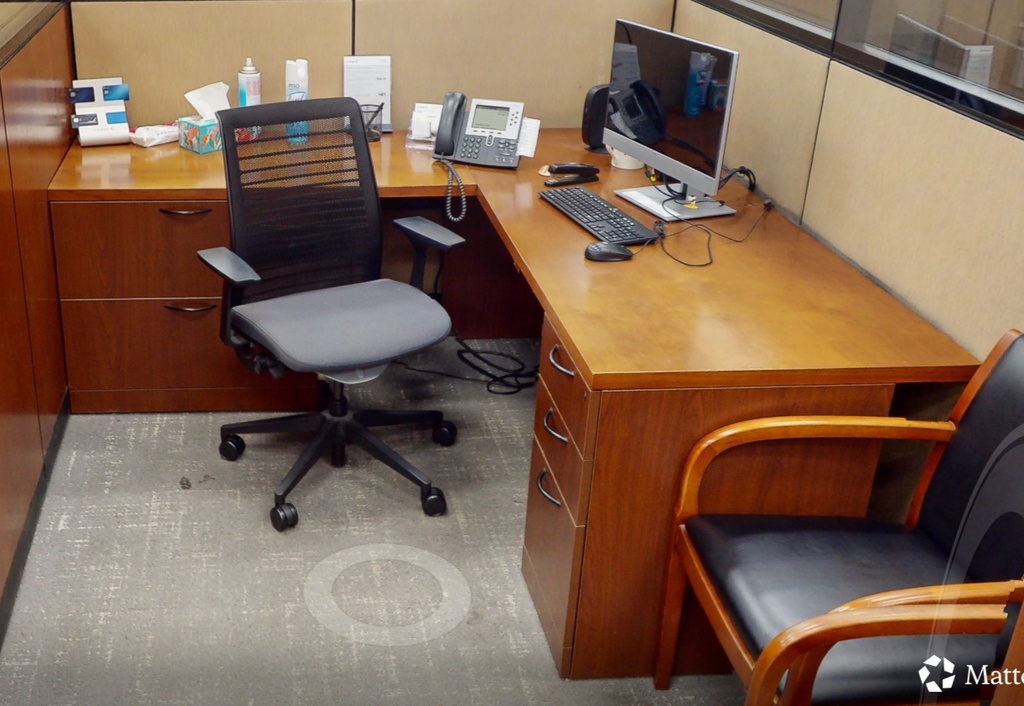L-shaped desk