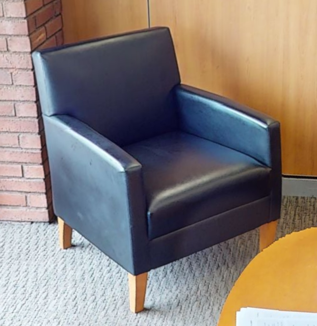Black lounge chair
