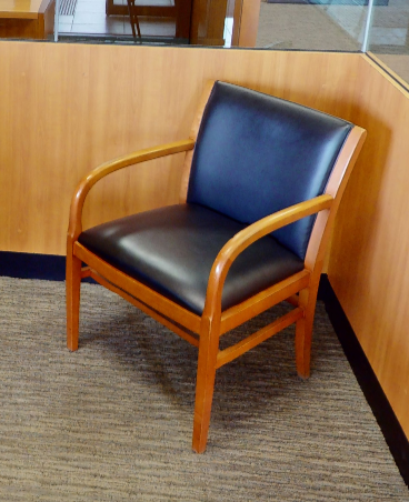 Black guest chair