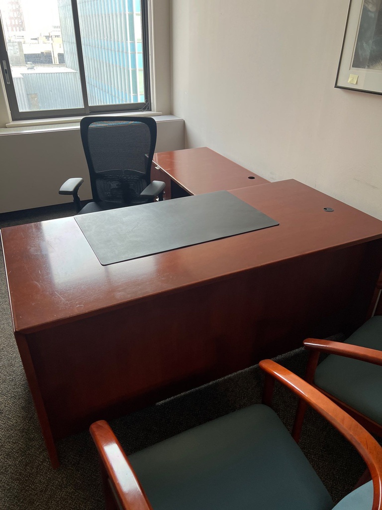 L shaped desk