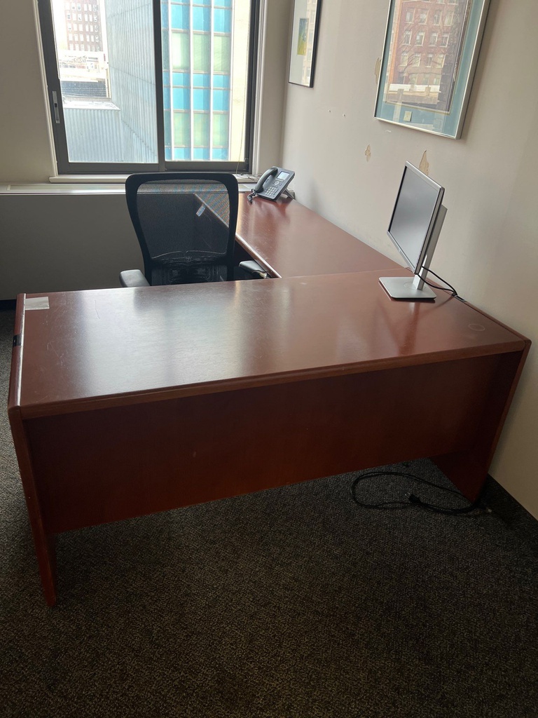 L shaped desk - rough shape