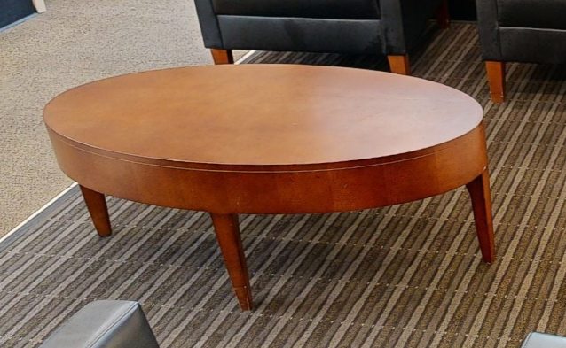 Oval coffee table, wood