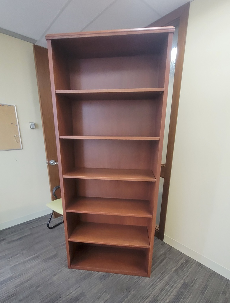 5 shelves bookcase-wood