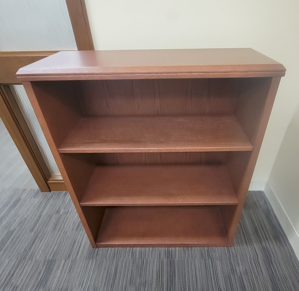 2 shelves bookcase wood