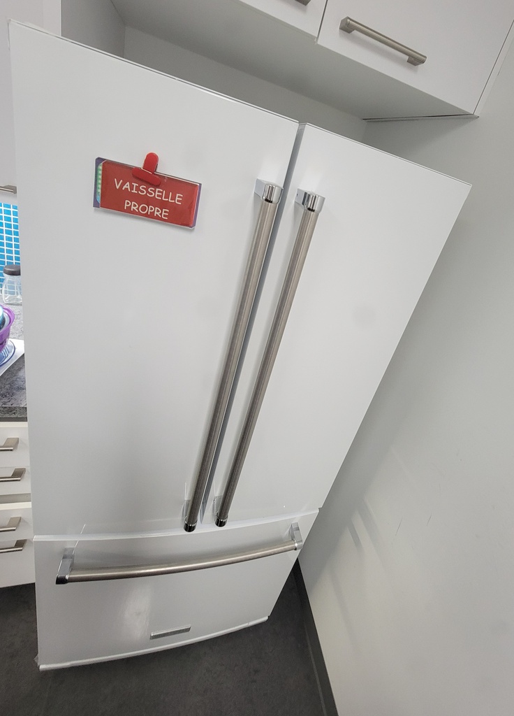 White 3 doors fridge