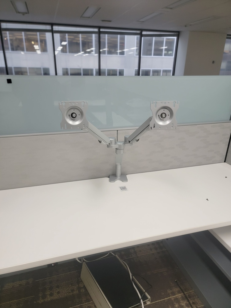 Double monitor arm