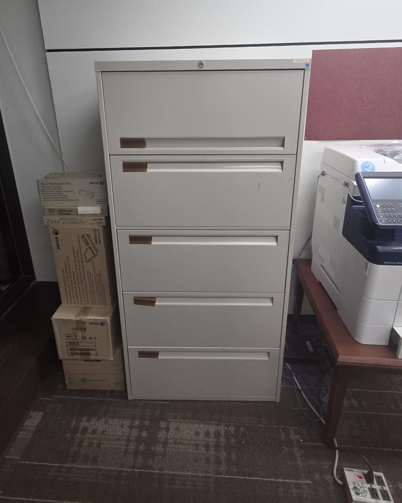 5 drawer filing cabinet