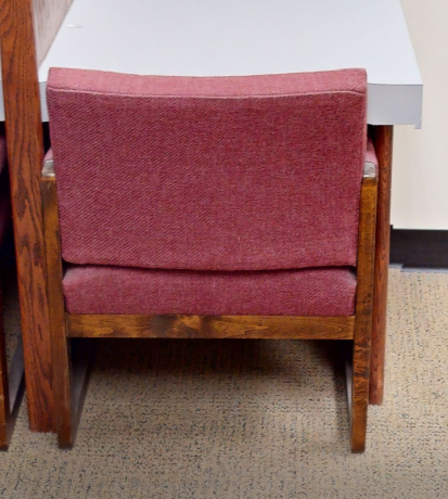 Red guest chair