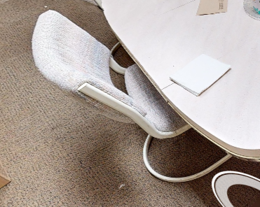 Side chair no arms, wht