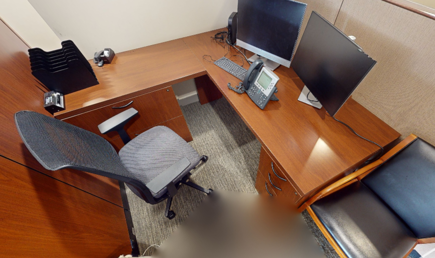L-shaped desk