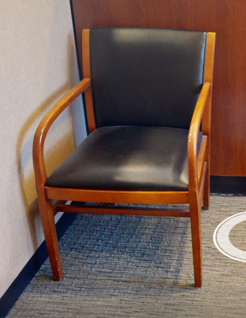 Black guest chair