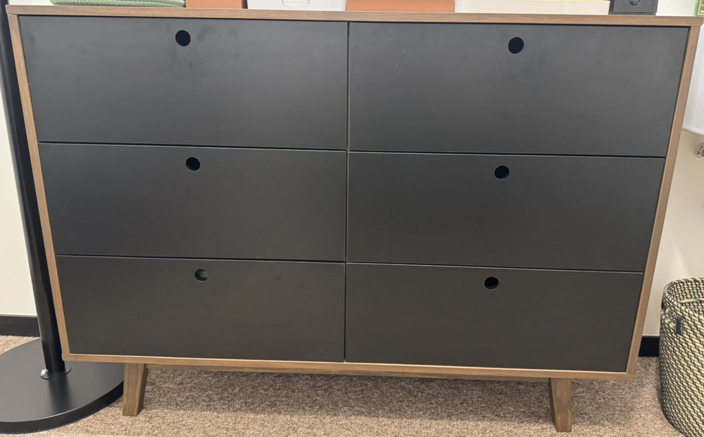 Cómoda Evo Nogal 6 cajones