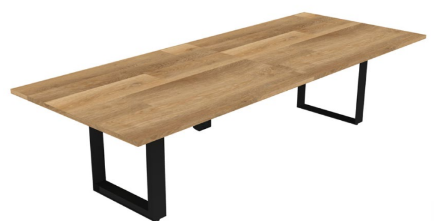 Desk Height Community Table with Power 3200mmW x 1370mmD x 749mmH