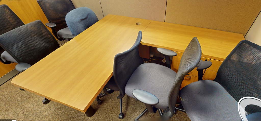 L-shaped desk