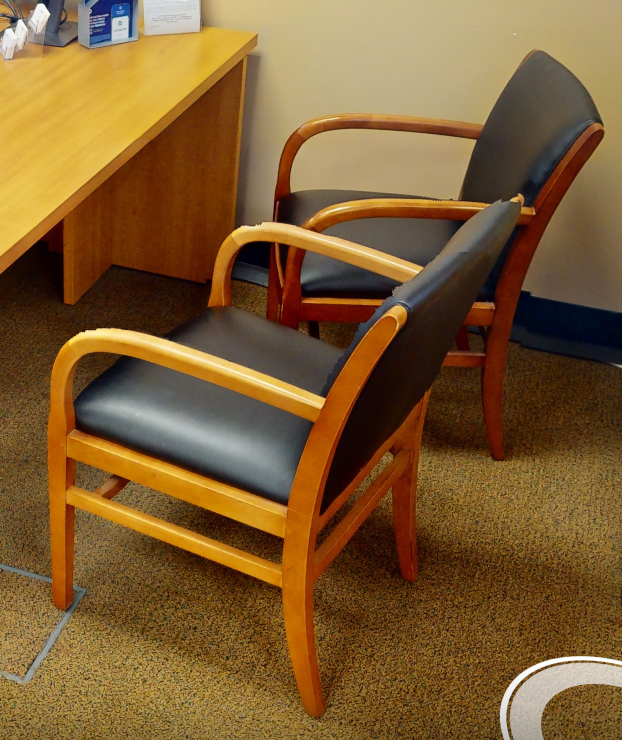 Black guest chair