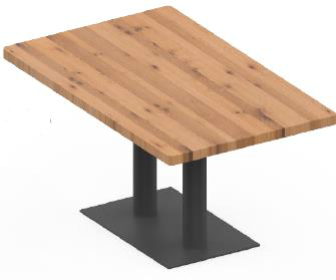 Booth Tables With Power 1346mmW x 838mmD x 743mmH