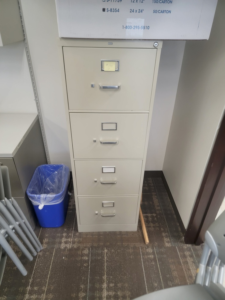 Metal file cabinet