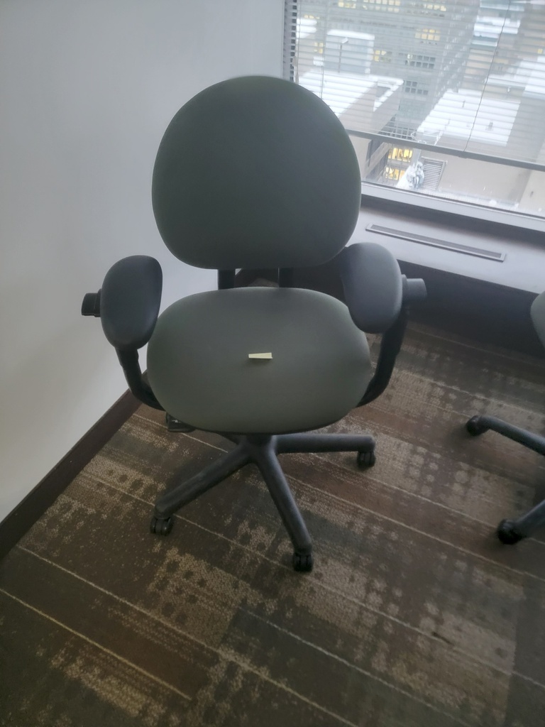 Green office chair 