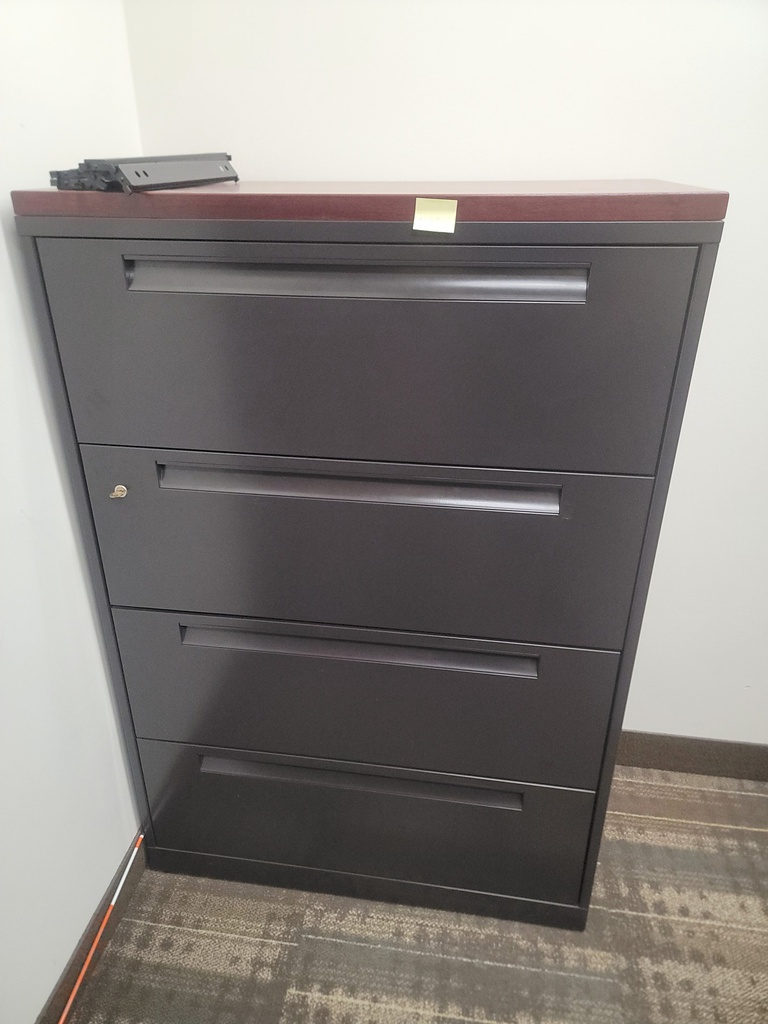 4 drawers cabinet -dark