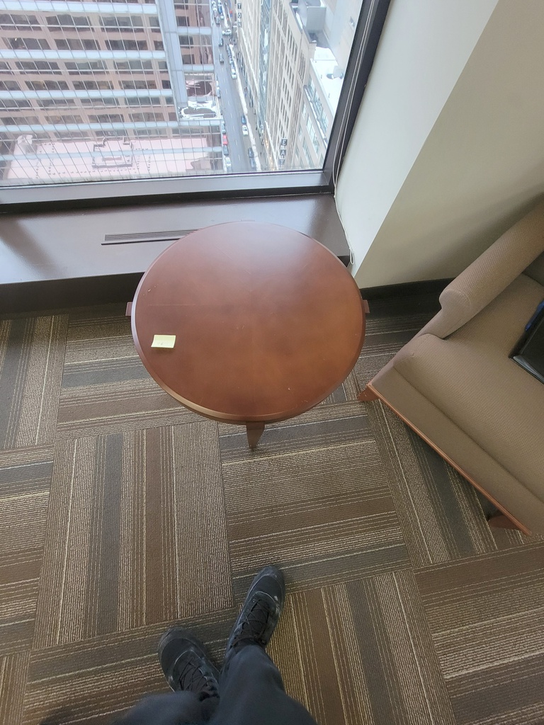 Small wood table