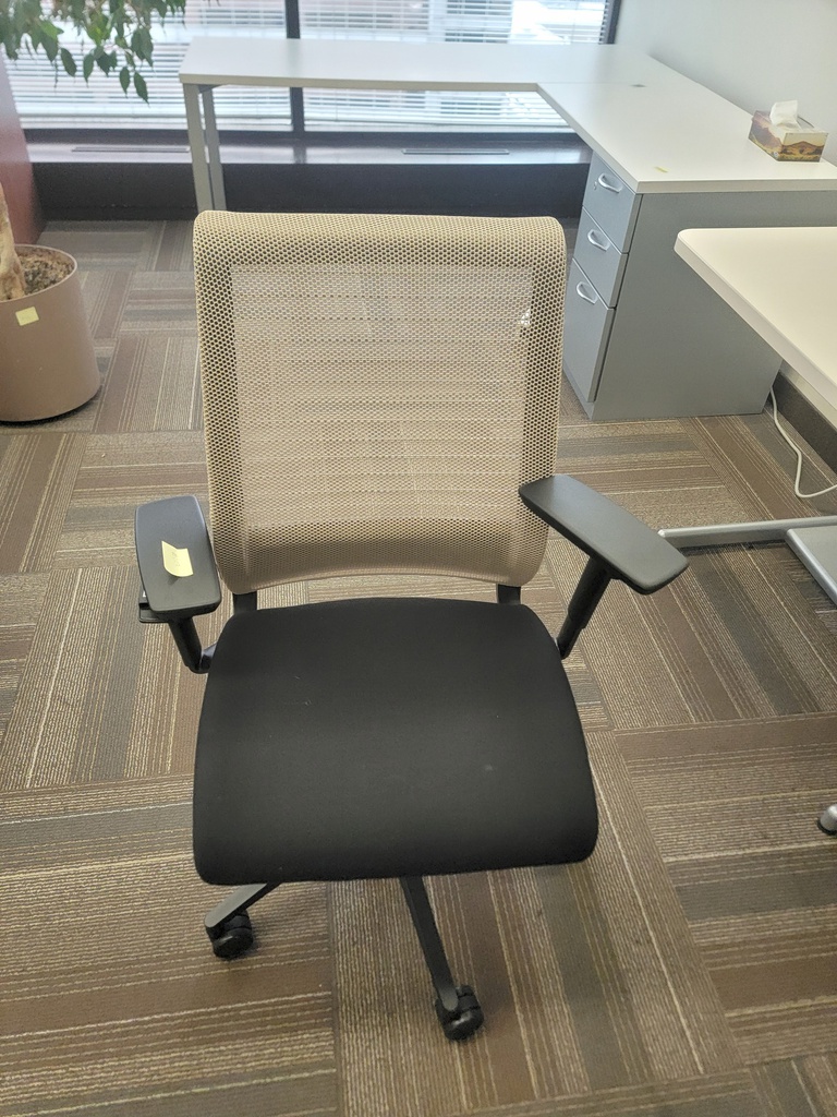 Office chair beige/black (photo representation)