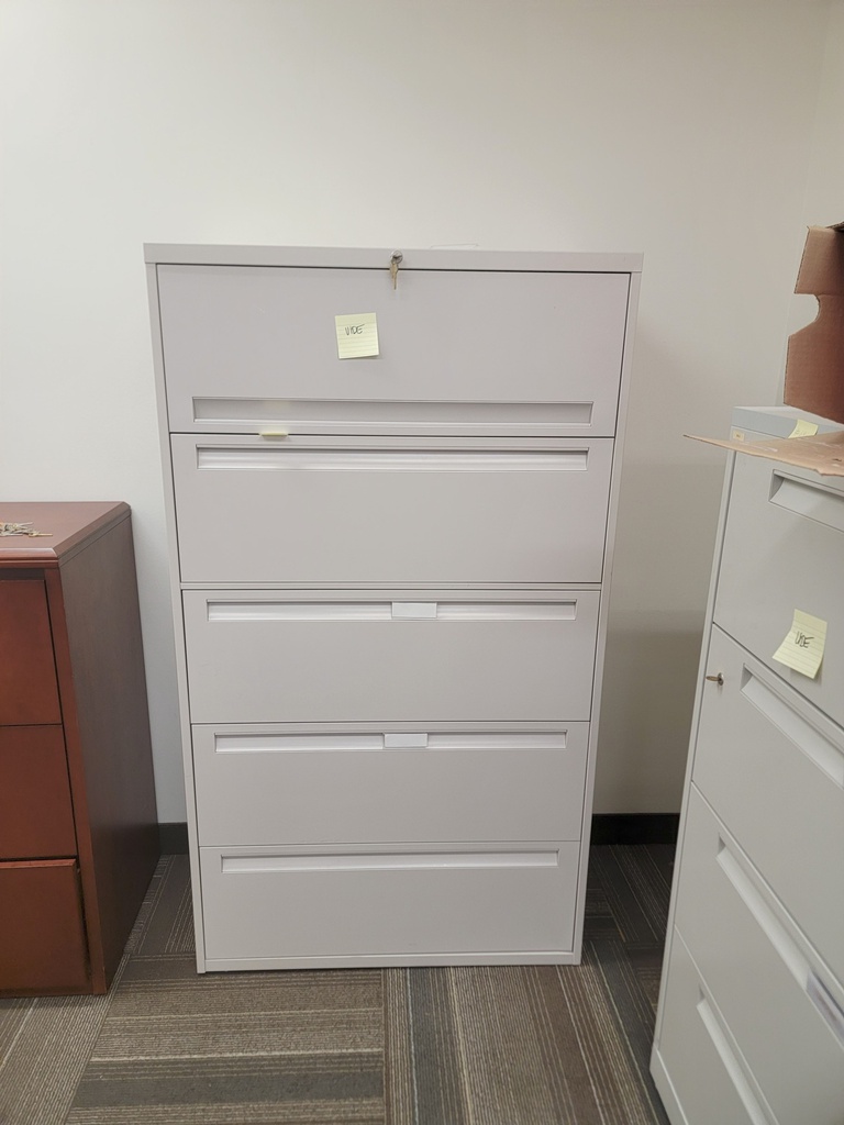 5 drawers met/cab
