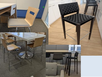 Chair, stool, various throughout