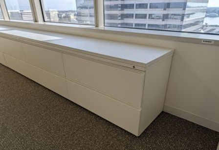 Filing, two drawer, white