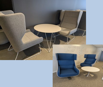 Lounge, high back lounge, various colours throughout