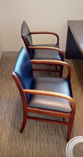 Black guest chair