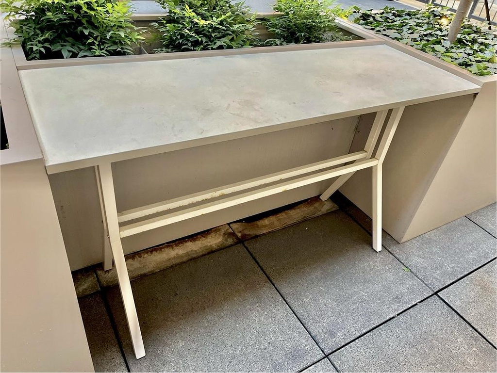 Long Outdoor End Table