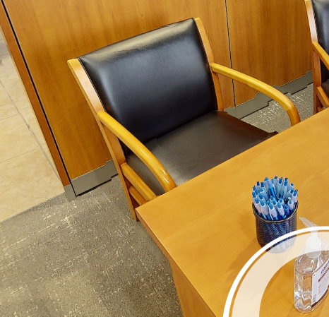 Black guest chair