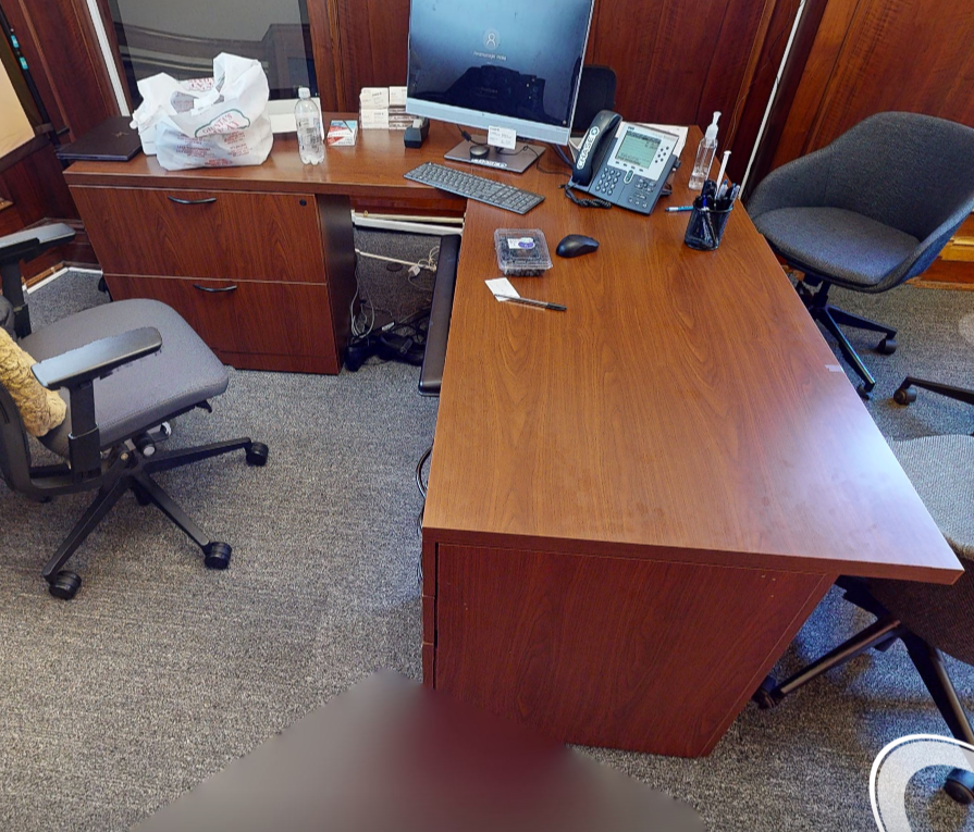 L-shaped desks