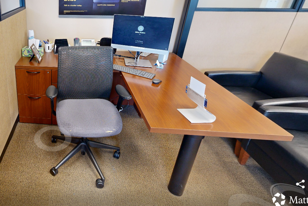 L-shaped desk