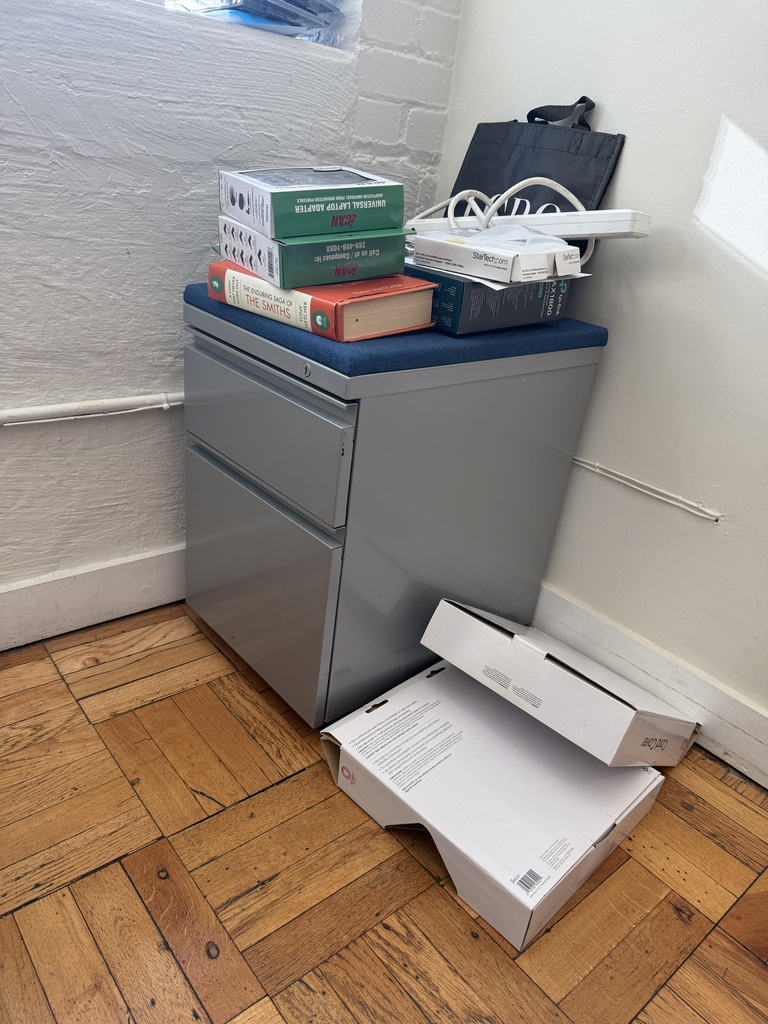 Blue Cushion-Top Pedestal