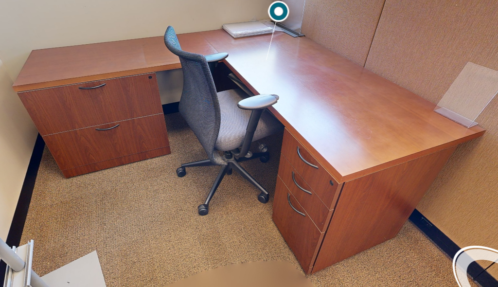 L-shaped desk