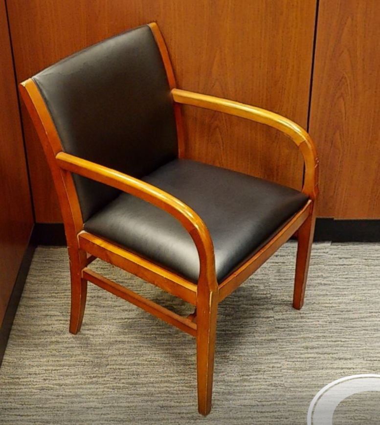 Black guest chair
