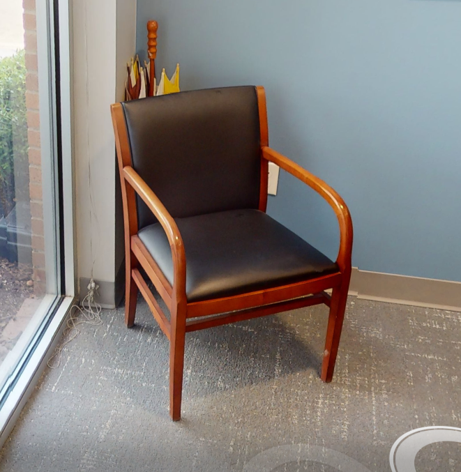 Black guest chair