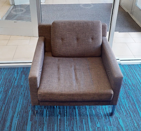 Brown lounge chair