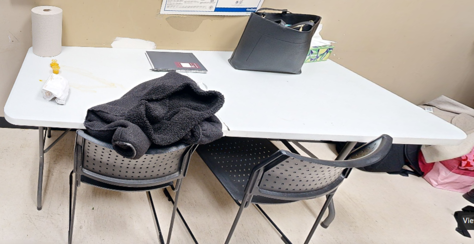 Folding table, wht