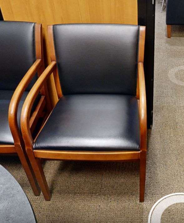 Black guest chair